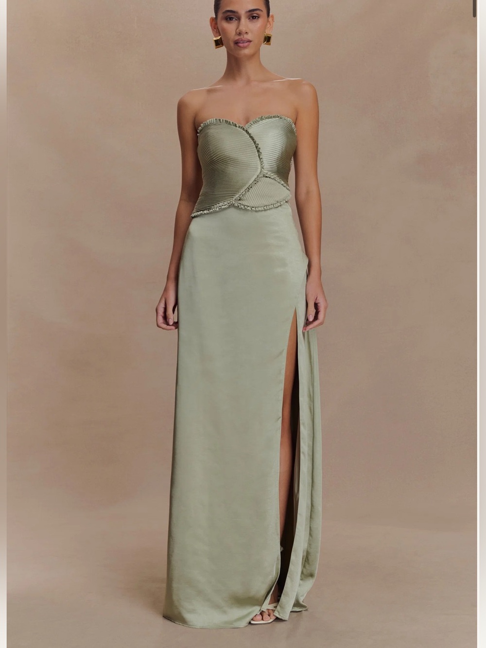 Meshki Larissa Satin Maxi Dress